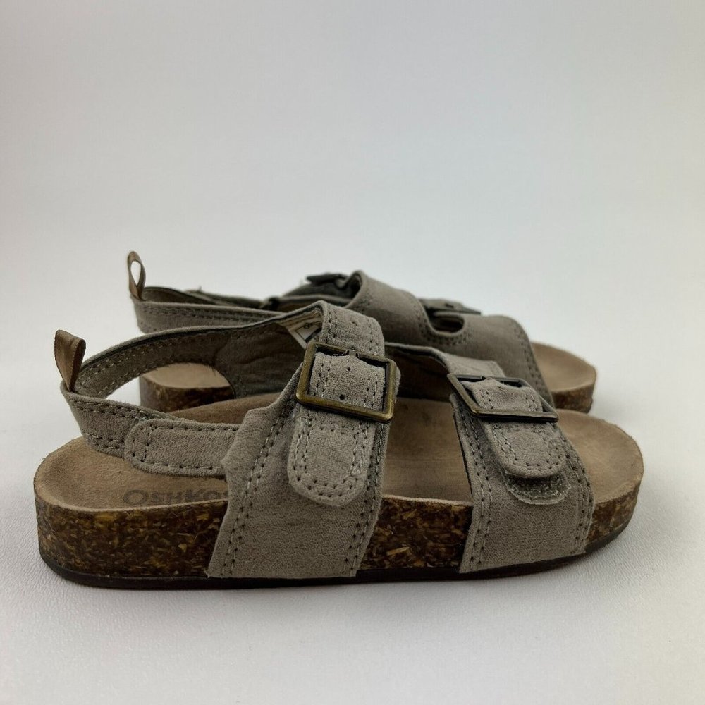OshKosh B'Gosh Toddler Baby Size 10 Bruno Casual Sandals Brown Cork Suede